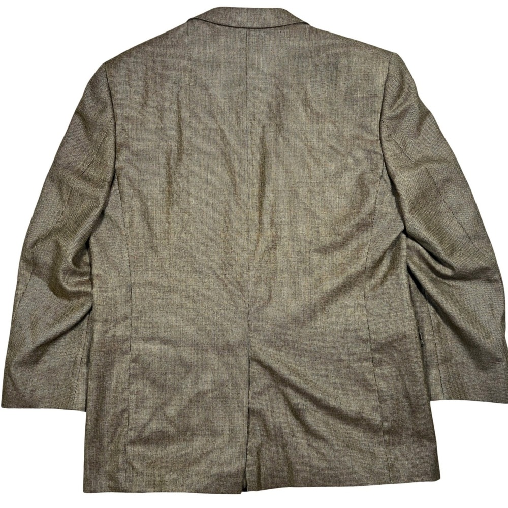 Burberry London Mens Wool Blend Tweed Blazer Jacket Brown Classic Fit 46R - Picture 2 of 9